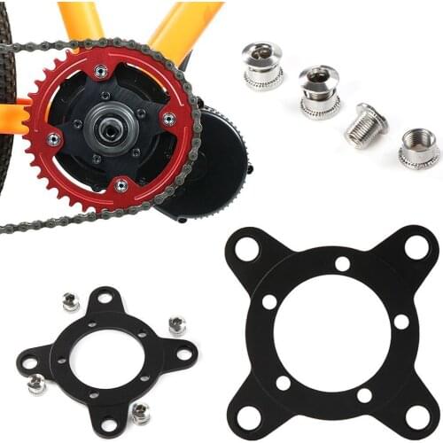 Electric Mountain Bike Sprocket Disc Grab Chain Ring Chainring Spider Adapter 104BCD Disc Holder Stand For Bafang Electric Motor