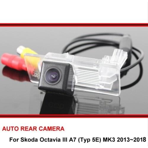 For Skoda Octavia III A7 Typ 5E MK3 2013~2018 Reversing Camera HD CCD Night Vision Back up Camera Car Parking Camera trasera