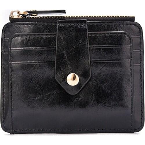 Hot Sale Luxury Men Slim Wallets Fashion Mini Neutral Magic Bifold Wallet PU Leather Small Card Holder Wallet Purse 2 Colors