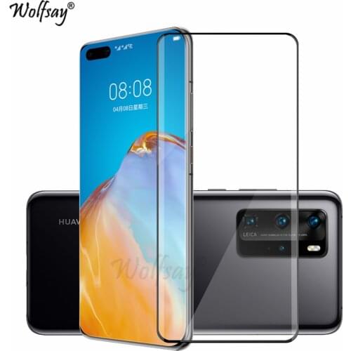 Curved Edge Glass For Huawei P40 Pro Temperd Glass Huawei P40 Pro Screen Protector Full Glue Glass Protector For Huawei P40 Pro
