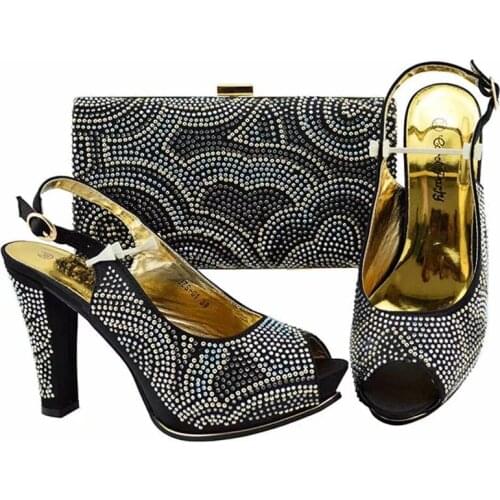 African shoes and bags matching set italian shoes with matching bags nigerian shoes and matching bags for party shoes JZS-01