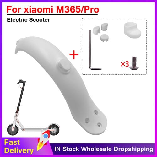 Fenders Scooter Wings Rear Mud Guard Support Protection ABS Plastic Parts Screws Rubber Stopper for xiaomi Mijia m365 Pro Parts