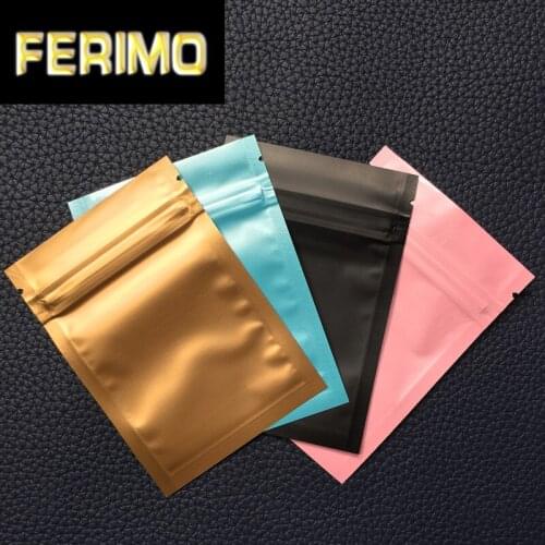 White/purple/black/blue/pink/gold mini jewellry storage bag zip lock 7*10cm aluminum zip lock bags for small item/ring packing