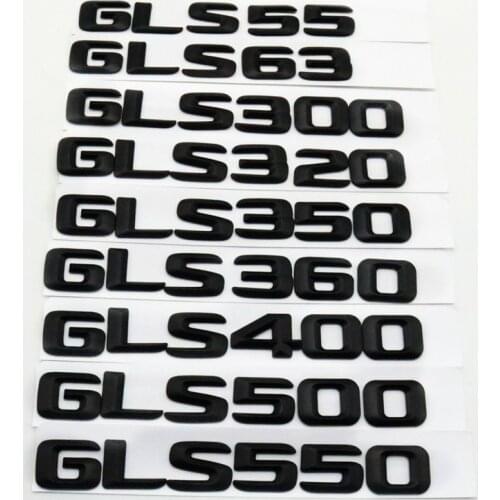 Trunk Logo Badge Emblem Sticker for Mercedes Benz GLS GLS55 GLS63 GLS200 GLS300 GLS320 GLS350 GLS360 GLS400 GLS500 GLS550
