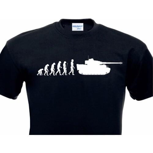 2019 New Pure Cotton Short Sleeves Hip Hop Fashion Casual T Shirts evolution T-Shirt Vi 88 Mm Tank Wehrmacht Germany Tee shirt