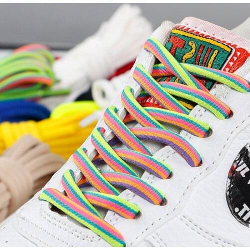 New Round Shoelaces Solid Rainbow Classic Martin Boot Shoelace Casual Sports Boots shoes Lace Sneaker Shoe Laces String