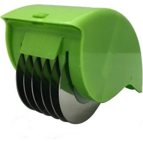 Stainless steel roller slasher Cut Gadget shredder Chopped Pepper Garlic kitchenware