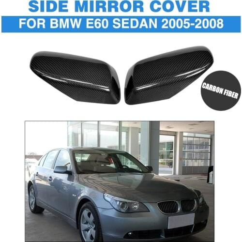 Carbon Fiber Replacement Style Car Mirror Covers for 2002-2007 BMW 5Series E60 E61 6Series E63 E64 Rearview Mirror Caps