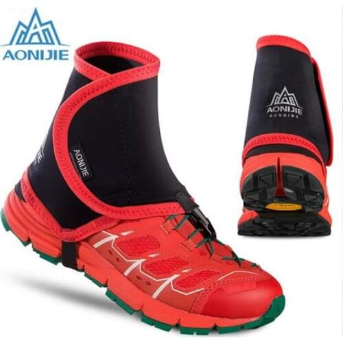 AONIJIE Trail Reflective Gaiters Protective Wrap Shoe Covers Pair For Men Women Outdoor Running Jogging Marathon Hiking Cycling