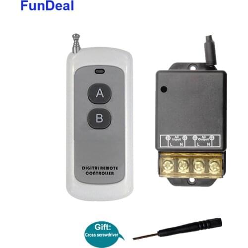 433MHz Universal Wireless RF Transmitter AC 220V 30A High Power Relay Smart Receiver Remote Control Switch Air Pump Lighting