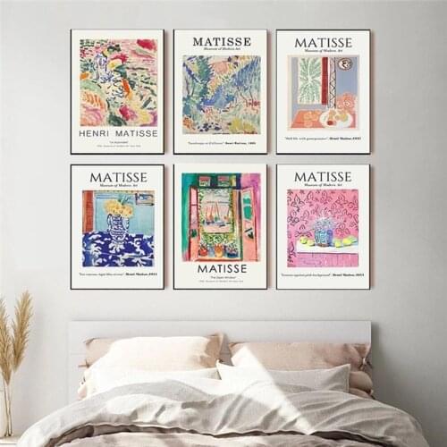 Vintage Henri Matisse Retro Posters and Prints Abstract Landscape Wall Art Canvas Painting Pictures for Living Room Home Decor