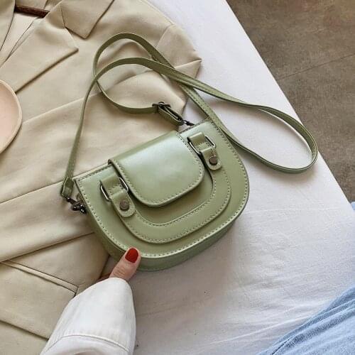 PU Leather Crossbody Bag For Women 2020 Fashion MINI Shoulder Simple Bag Female Simple Handbags and Purses Totes