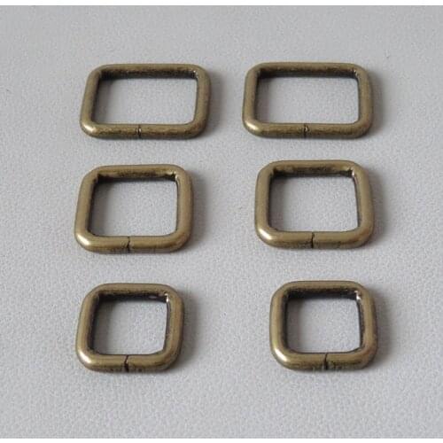 10Pcs/Lot DIY Metal Buckle Handbag Bag Backpack Straps Belt Loop Hardware Rectangle Square Ring Clasp Dog Leads Leash Accessory