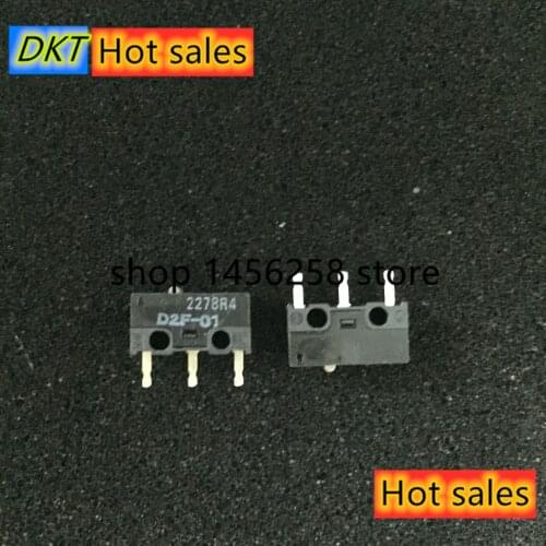 10pcs/lot Made in Japan 100% original OMRON mouse micro switch mouse button D2F-01 1.47N gold contacts 10 millions lifetime