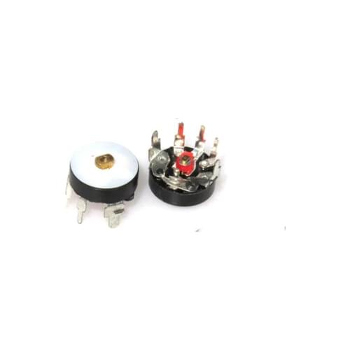 100PCS 10K RV12MM Straight Angle Radio Potentiometer RV12 B503 B103 B10K B50K Power Amplifier Volume Potentiometer With Switch