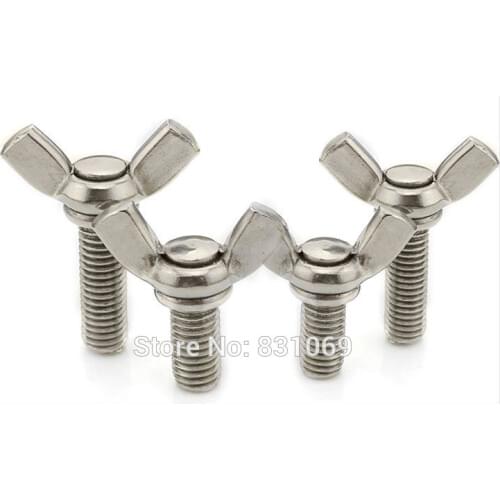 20pcs/Lot Metric M4x12mm Stainless Steel Wing Bolt Butterfly Bolt Screw Brand New