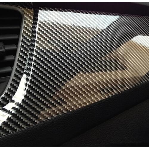 20x50cm 6D High Glossy Carbon Fiber Vinyl Film Car Styling Wrap Motorcycle Car Styling Accessories Interior Carbon Fiber Film