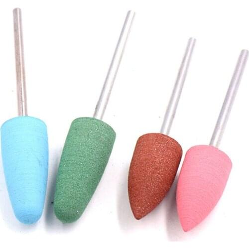 5pcs/lot Nail Rubber Silicone Silicone grinding head Grinding jade mirror polished amber beeswax Bodhi Dental grinding tools