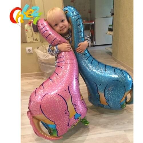 96x68cm Big Dinosaur Balloons 10 pcs Aluminum Foil Jurassic World Globos Birthday Dinosaur Party Pet Theme Decorations Kids Toys