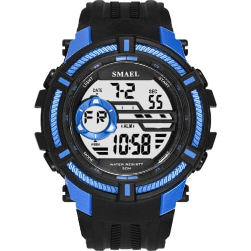 Men Sport Watches SMAEL Dual Display Watch Men Big Dial S Shock Casual LED Digital Watches Men Waterproof Watch Relojes Hombre