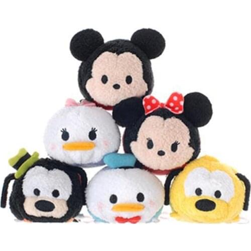 Disney Plus Tsum Tsum Princesas Bambi Disney Pooh Bear Mickey Minnie Donald Duck Stitch Cute Dolls Kids Toys Birthday Gift