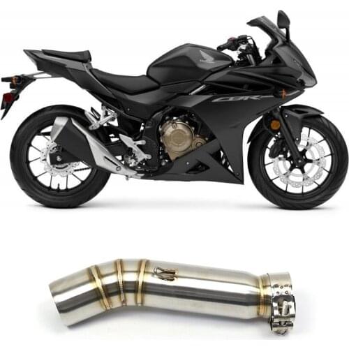 For Honda CBR300 CBR500 CBR500R Motorcycle Exhaust Adapter Middle Link Pipe Connect Muffler Pipe