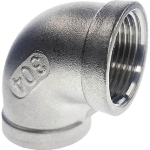 DN8-DN50"Elbow 90 Degree Angled F/F Stainless Steel SS304 Female* FemaleThreaded Pipe Fittings