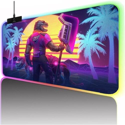Smite Mousepad Rgb Mouse Pad Gamer Backlit Mat Gaming Accessories Mause Pad Anime Diy Mouse Mats Xxl Computer Desk Mice Office
