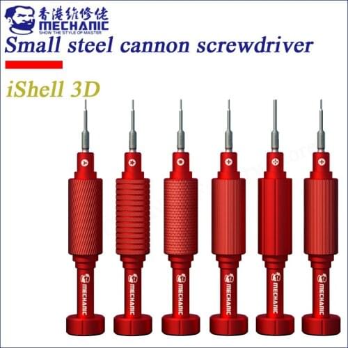 Mechanic iShell Red 3D Magnetic Precision Screwdriver Set Steel Gun Y-type Torx Screwdriver Mobile Phone Repair Disassemble Tool
