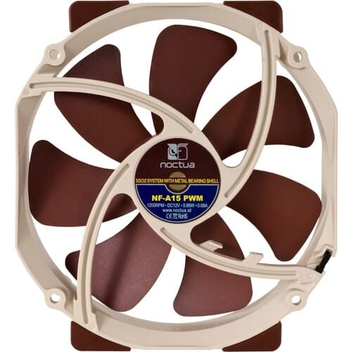 Noctua NF-A15 15cm Computer case cooling fan 12V/4PIN PWM quiet 140x150x25mm CPU cooler Radiator fans