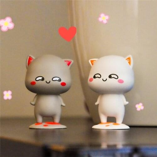 Genuine peach cat blind box lucky cat cheap cute cat series hand to do desktop decoration cute doll toy gift