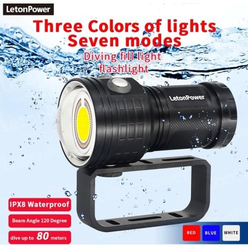 Professional Underwater Photography Light Highlight 20000Lumens 15 XM-L2 LED Diving Flashlight Underwater 100M Waterproof Video