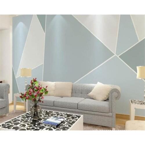 Beibehang papel de parede Custom Modern Simple Classic Triangle Geometric Wallpaper Bedroom Living Room Background wall paper