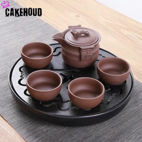 Kung Fu Simple Tea Tray Drainage Water Kung Fu Tea Set Suite Dining Table Black/White Chinese Tea Cup Ceremony Tools Tea set