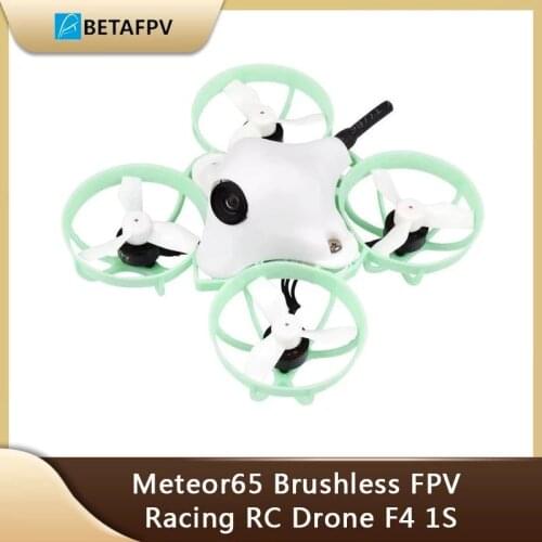 BETAFPV Meteor65 Brushless FPV Racing RC Drone Lightest F4 1S FC M01 AIO Camera VTX 65mm 1S 0802 19500KV Motor Whoop Quadcopter