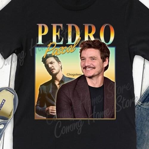 Pedro Pascal Shirt Vintage Retro T shirtand Women Size Tee