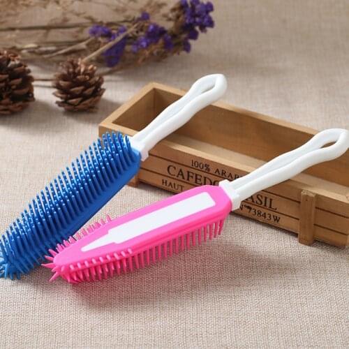 Pet Dog Puppy Cat Hair Bath Brush Comb Soft Silicone Sticky Hair Tool Small Animal Massage Tool cleaning supplies combs stuff