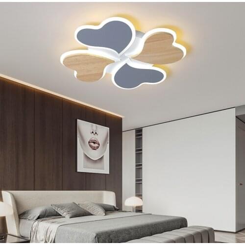 Four Leaf Clover Shape LED Ceiling Lights For Bedroom Dining Living Kid Study Room Hall Indoor Lighting Mounted 110V 220V