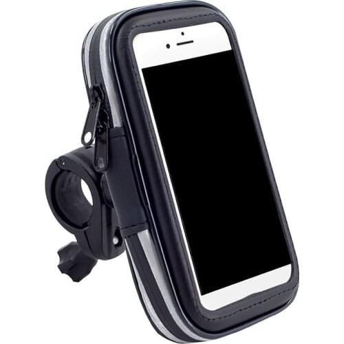 Cycling Storage Bag With TRANSPARENT layer Screen Touch Waterproof 5.7inch Phone Case 360 Rotatable Handlebar Pouch Case