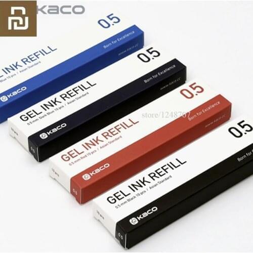 Youpin Kaco Blue/Black/Red Ink for Kaco Pen KACO 0.5mm Signing Pen Smooth Writing Durable Signing Refill