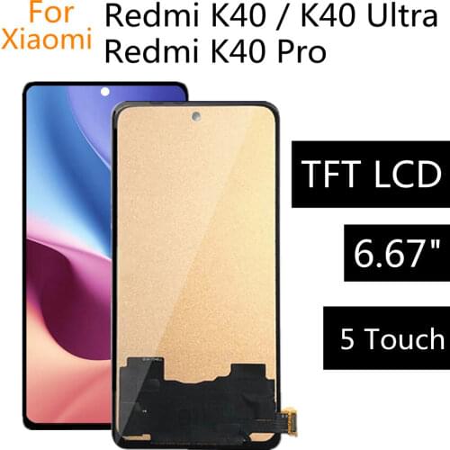 6.67" AMOLED For Xiaomi Redmi K40 Pro PLUS LCD Display Touch Screen Digitizer For Xiaomi Redmi K40 Ultra LCD Display