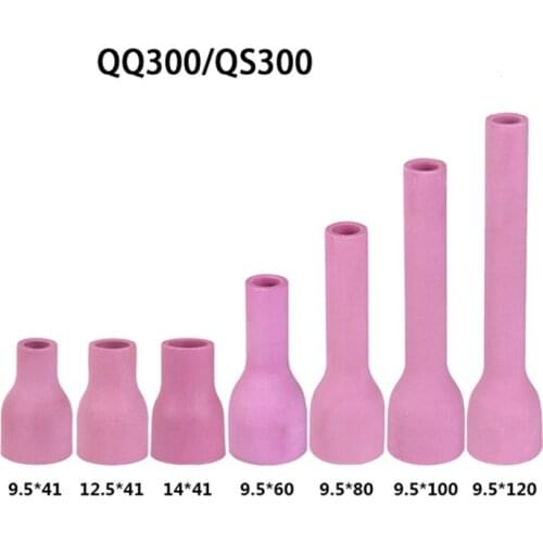 10Pieces/Lot QQ300A/QS300A Argon Arc Welding Gun Accessories Porcelain Nozzle Protective Sleeve Extended Ceramic Nozzles