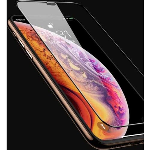 10D Dustproof Full Cover Film Earpiece Dust Tempered Glass Screen Protector For iPhone SE2 11 Pro 8