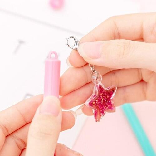 20 PCs Neutral Pens Korean Cute Creative Sequin Ball Girls Heart Wishing Star Gel Pens Set Signature Pen Couple Pen Wholesale