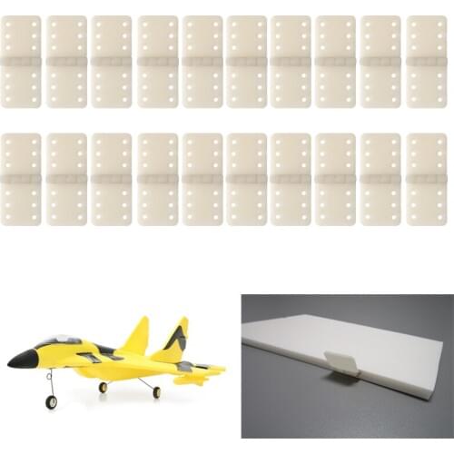 20pcs Hinge Servo Linker Plastic Small for RC Airplane Aircraft Helicopter Quadcopter Loose leaf