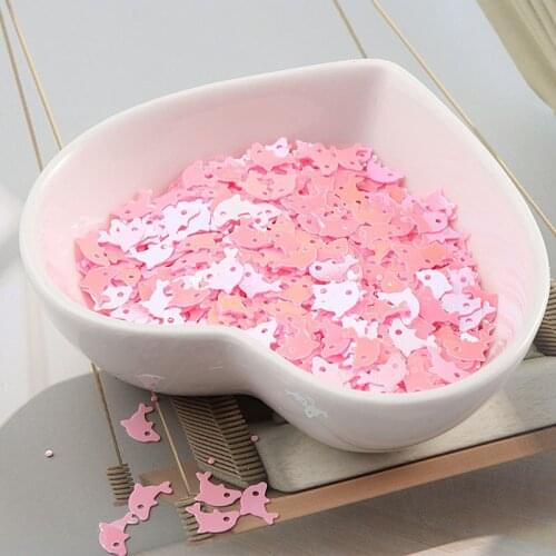 200g Pink Blue Dolphin Loose Sequins Nail Glitters Mini Paillettes Eo-Friendly Sequin Nail Decoration Manicure PVC Material