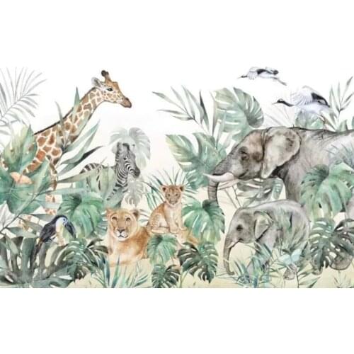 Custom 3D Murals Nostalgic Woods Birds Living Room Bedroom Background Wall Home Decoration Self Adhesive Wallpaper Waterproof