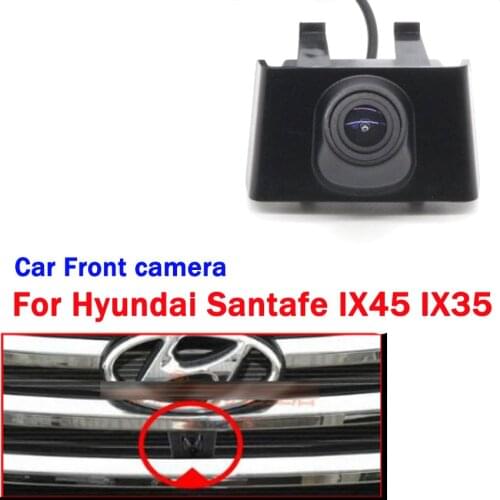 Car Front View Parking LOGO Camera Night Vision Positive Waterproof For Hyundai Santafe ix45 ix35 2013 2015 full HD high quality