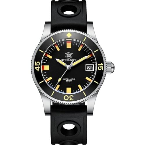 Steeldive Luxury Diving Automatic Mechanical Mens Watch Super Luminous Calendar Sapphire Men Watch Business Sports Reloj Hombre