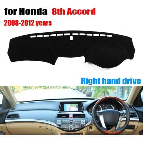 Car dashboard covers Right hand drive dash mat covers Auto dashboard protector accessories For Honda 8th Accord 2008-2012 years